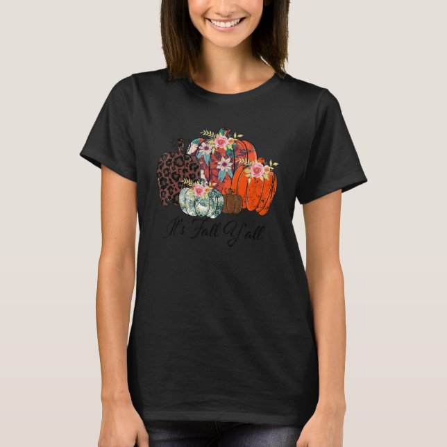 Höstpumpor Leopard Det är höst nu Leopard Pump T Shirt (Framsida)