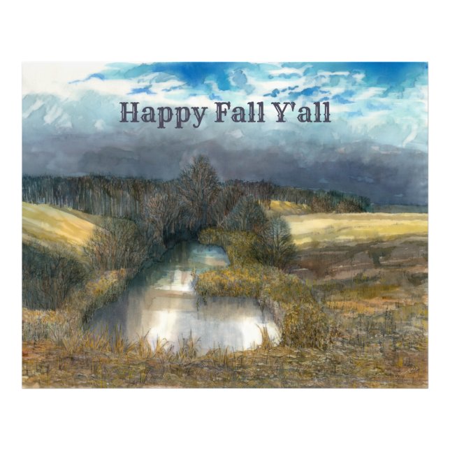 Höstpunktsfärgning Fototryck (Framsidan)