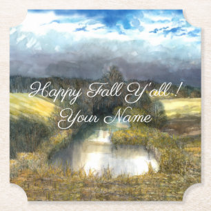 Höstpunktsfärgning Underlägg Papper