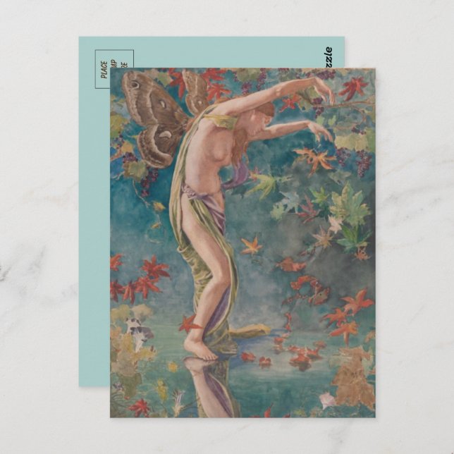 Höstpunktsfilter Löv Vykort (Fram/baksida)