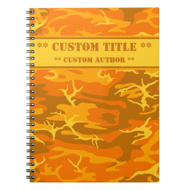 Höstpunktskamera för bärbara Orangar med rubrik/fö Anteckningsbok (Framsidan)