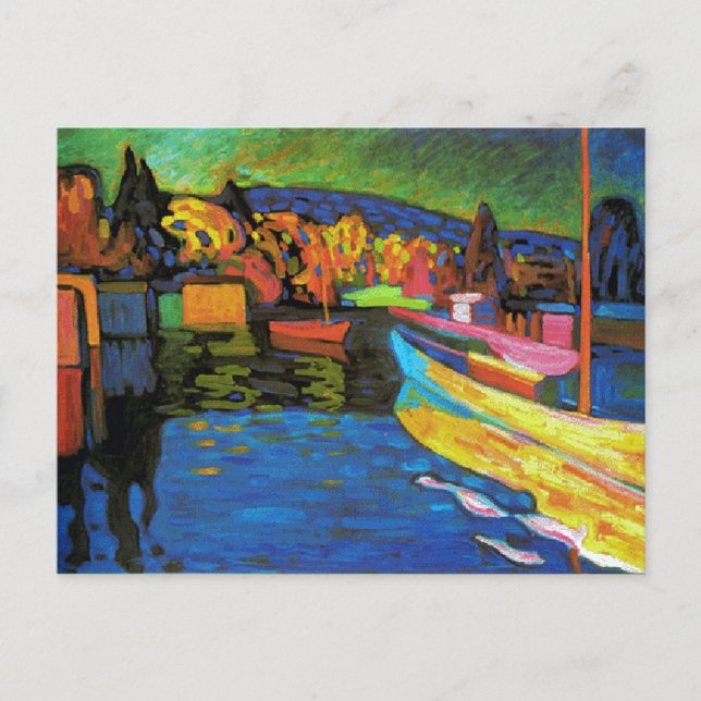 Höstra liggande med båtar vykort (Framsida)