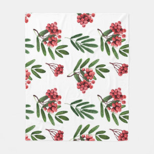 Höstraka, ljusa vattenfärgsbakgrund. fleecefilt