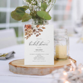 Höstrapp, Blommigt, Möhippa Inbjudningar