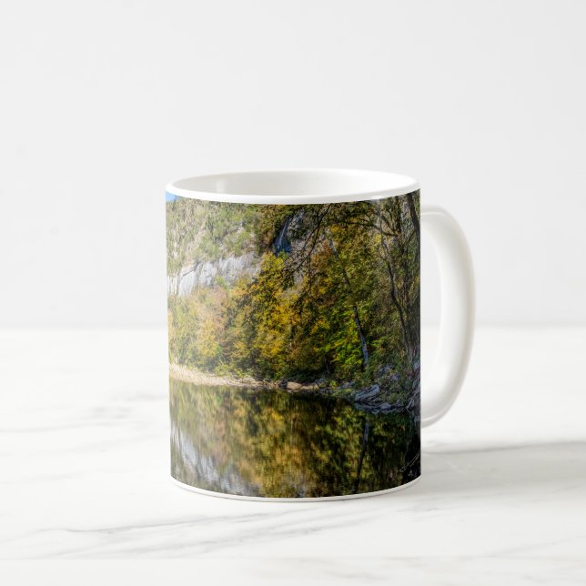 Höstreflektioner vid Buffalo National River Kaffemugg (Framsida höger)