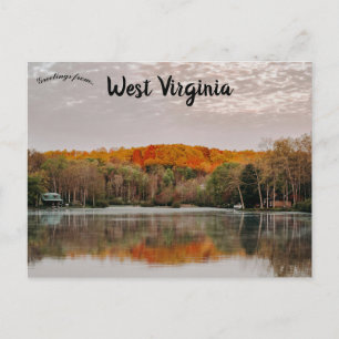 Höstreflektioner West Virginia Vykort