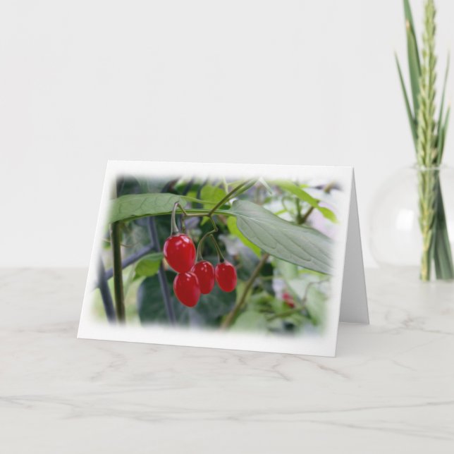 Höströda prickar kort (Framsida)