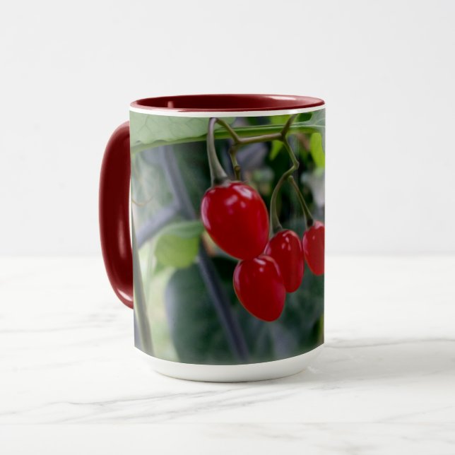 Höströda prickar mugg (Framsida vänster)