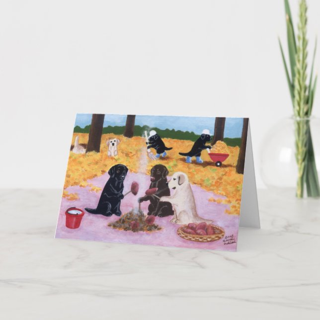 HöstRoligt Labradors Kort (Framsida)