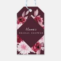 Höstromantisk guldram floral bröllopsdusch