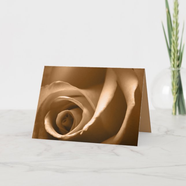 Höstros Lyckönskningskort Inbjudan (Framsida)