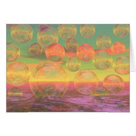 HöstRuminations - guld & rosa härlighet Hälsningskort