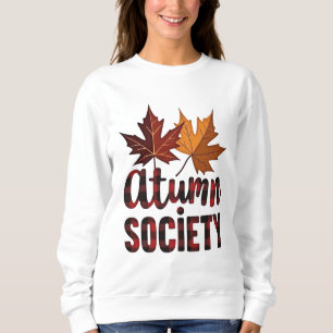 Höstsamhällets Lönnlöv Höst Säsongsdesign T Shirt