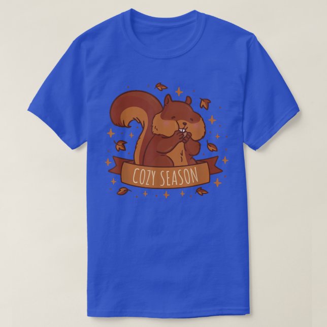 Höstsäsong för ekorre t shirt (Design framsida)