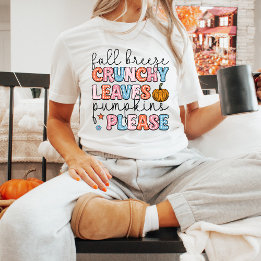 Höstsäsongen Pumpkins Löv Cute Fall T Shirt
