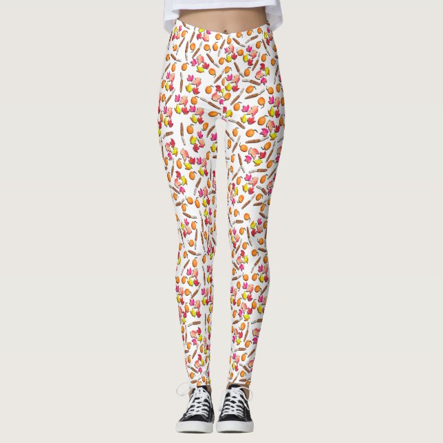 Höstsäsongsvarv Leggings (Framsida)