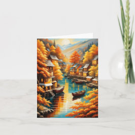 Höstserenitet i bergen tack kort