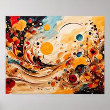 Höstserien i Abstrakt Stil