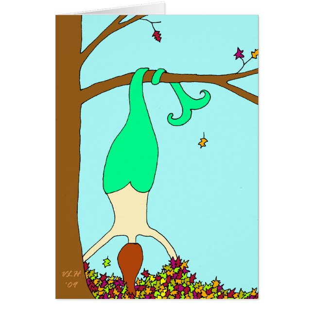 Höstsjöjungfru Hälsningskort (Framsidan)