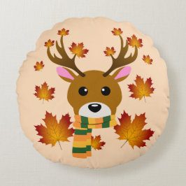 Höstskal Höstslätträd Blad Rund Kudde