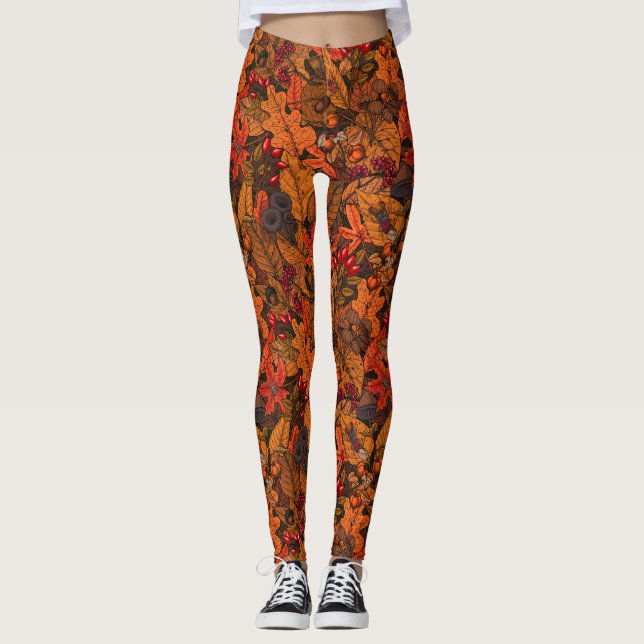 Höstskatter Leggings (Framsida)