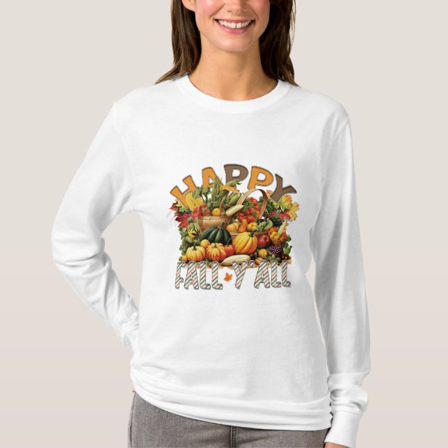 Höstskirt | Pumpkin Patch Shirt | Fall Pumpkin T (Framsida)