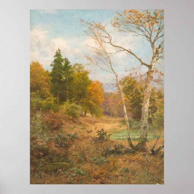 Höstskog – Heinrich Böhmer Poster (Framsidan)