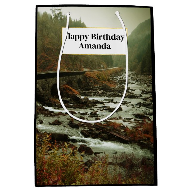 Höstskog och flodlandskap (Framsidan)