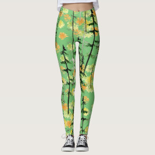 Höstskogen: Sömlös naturlig skönhet Leggings