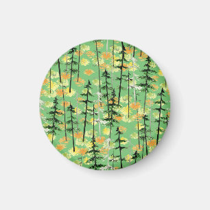 Höstskogen: Sömlös naturlig skönhet Magnet
