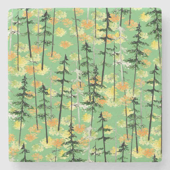 Höstskogen: Sömlös naturlig skönhet Stenunderlägg (Framsidan)