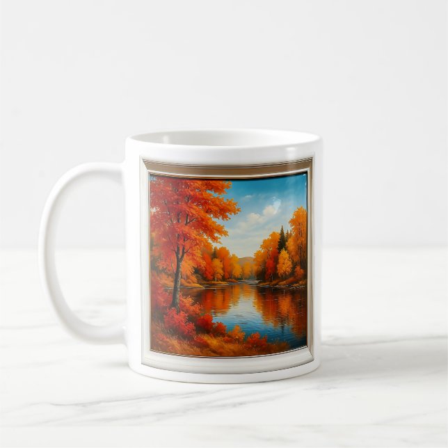 Höstskogens Reflektioner  Kaffemugg (Vänster)