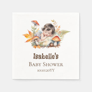 Höstskogs-fé Baby Shower Pappersservett