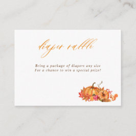 Höstskogs-pumpa & blad-visning dusch tilläggskort