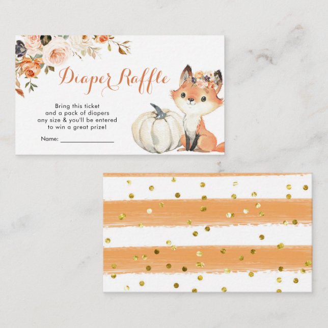 Höstskogs-tjej Bebisbad Blöjtävling Tilläggskort (Fram/baksida)