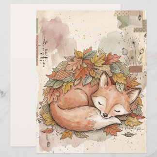 Höstskogsräv & Pumpa Konst Scrapbook