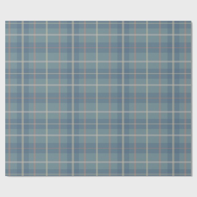 Höstskogsrutigt Presentpapper (Platt)