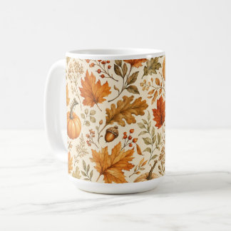 Höstskörd Löv och pumpor Mysig höst Kaffemugg