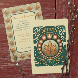 Höstskörd, Middagssällskap Inbjudningar