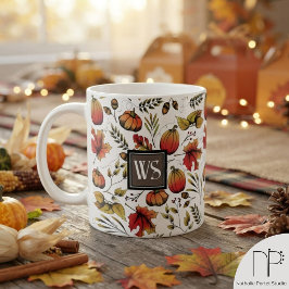 Höstskörd Monogram Trämugg Kaffemugg