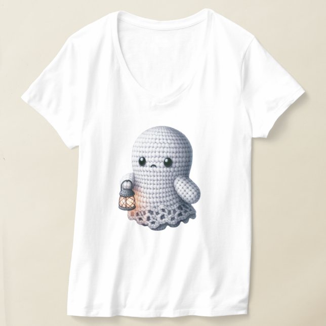 Höstskörd Söt Spöke T Shirt (Laydown)