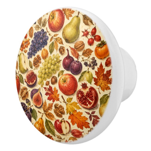 Höstskörd Vattenfärg Mönster  Knopp (Höger)