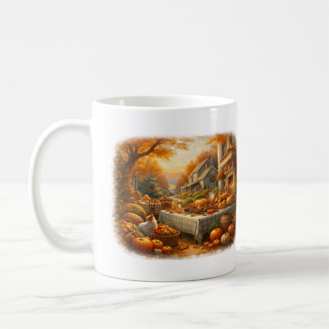 Höstskördefest Gårdshus Tackgivelsehögtid Kaffemugg (Vänster)