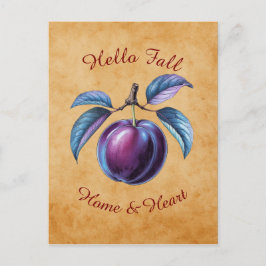 Höstskördekonst med Anpassningsbar Vykort