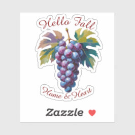 Höstskördekonst med Anpassningsbarnas textetikett Klistermärken