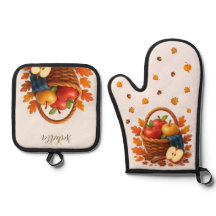 Höstskörden Basket med äpplen och Löv