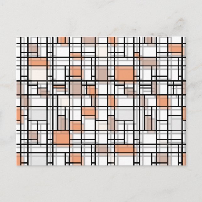 Höstskuggor Modern konst vykort (Framsida)