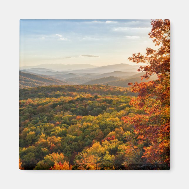 Höstsolnedgång | North Carolina Magnet (Framsidan)