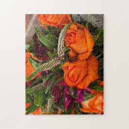 Höstsolnedgångs Bouquet Pussel, 28 cm x 35,5 cm, 2 Pussel