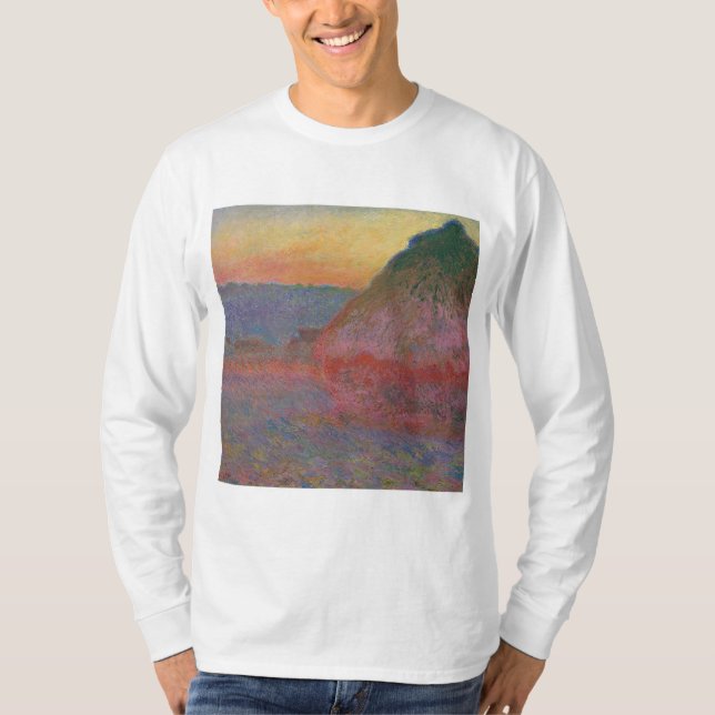 Höststackar (av Claude Monet) T Shirt (Framsida)